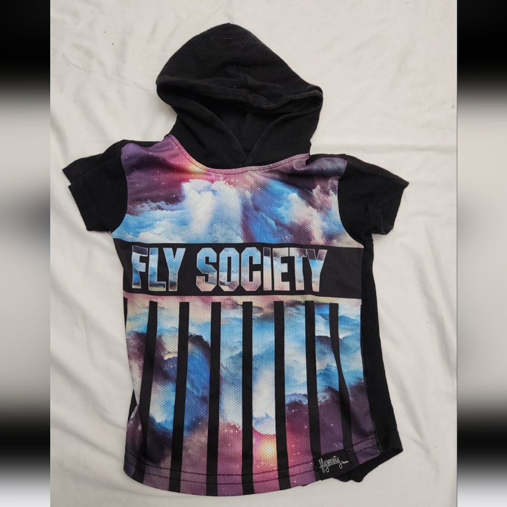 Fly society boys size 2T space hoodie shirt #A001